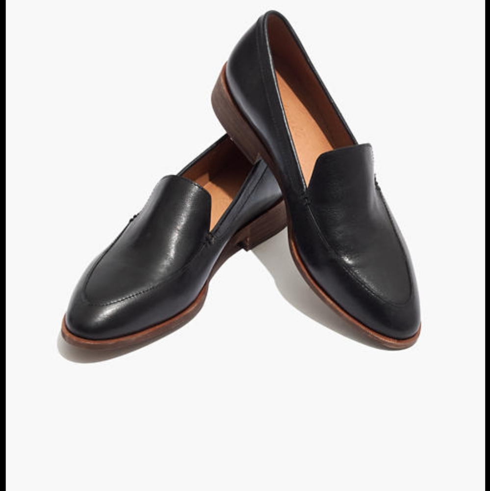 Madewell Frances Loafer Black Leather (size 7.5)